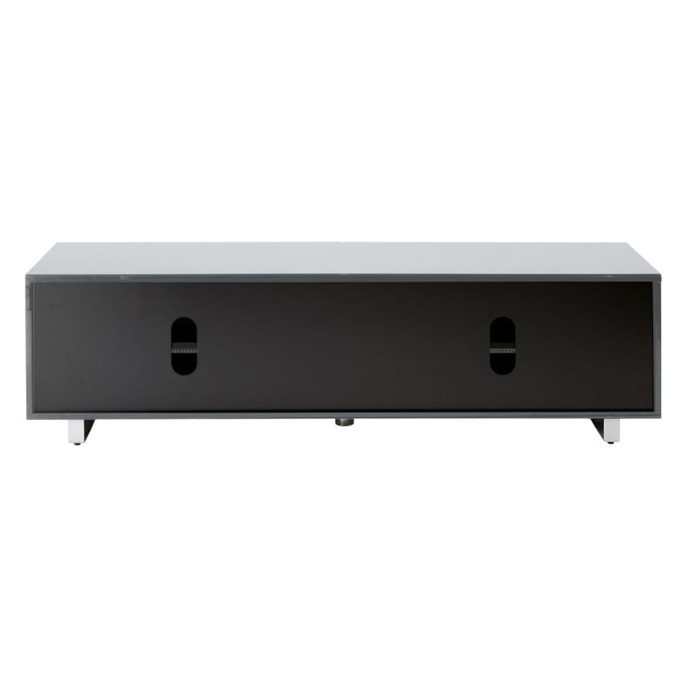 Sofia 1600mm Glass Top TV Stand With 2 Door - Grey High Gloss