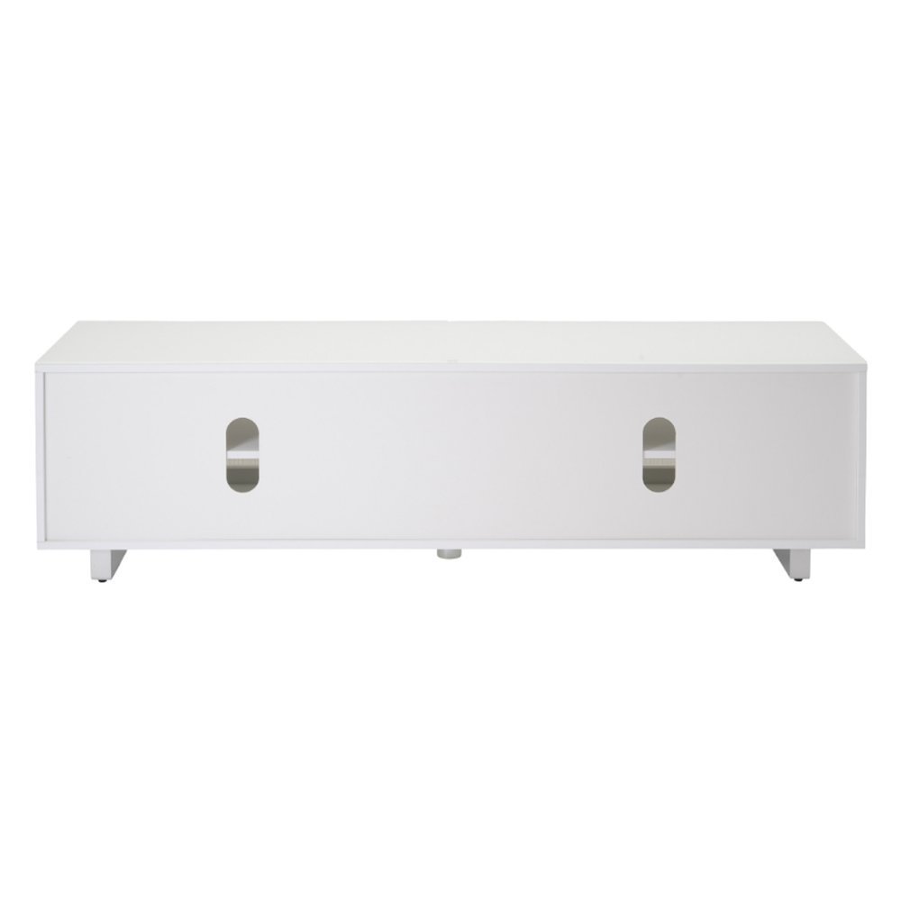 Sofia 1600mm Glass Top TV Stand With 2 Door - White High Gloss