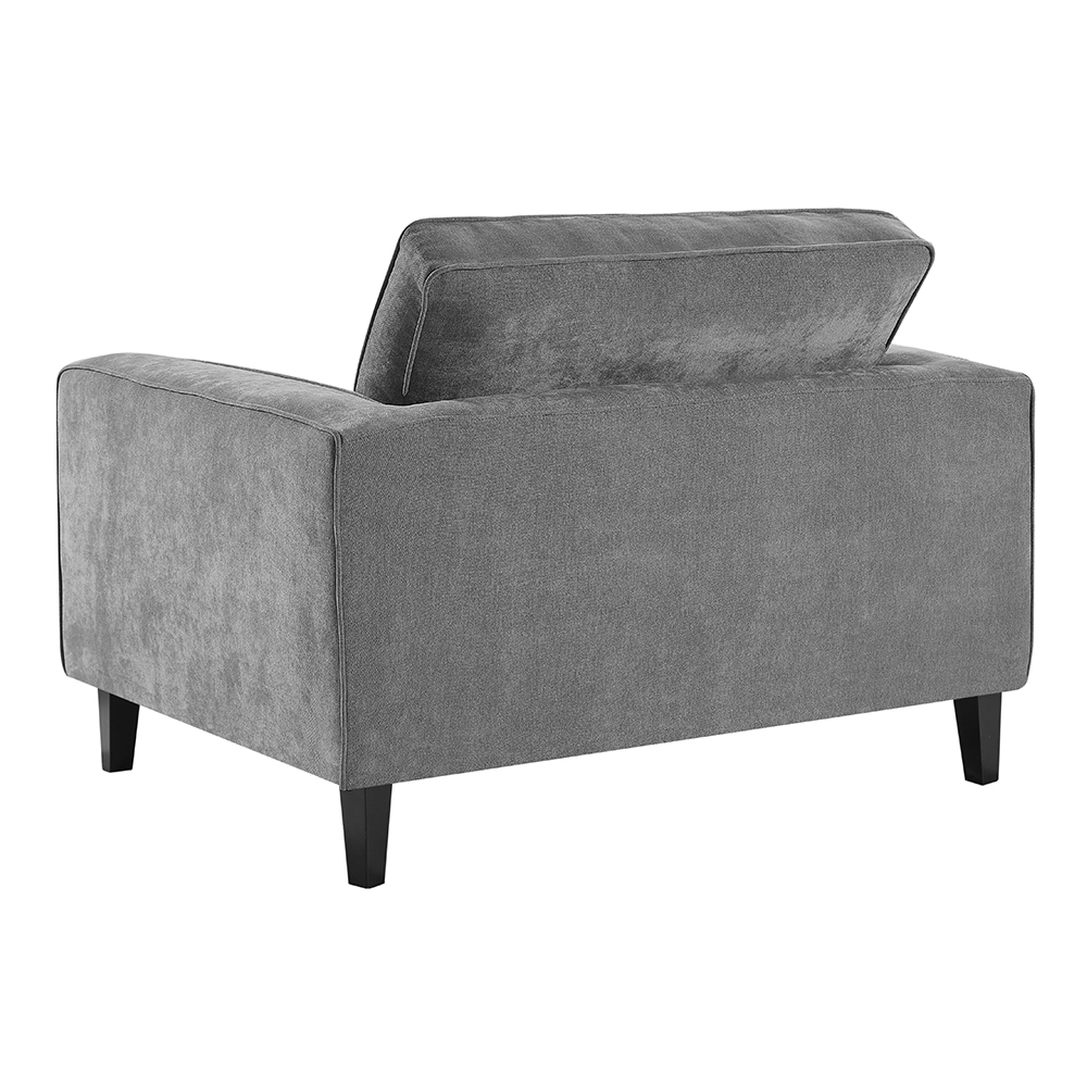 Soho Fabric 1 Seater Sofa In Grey