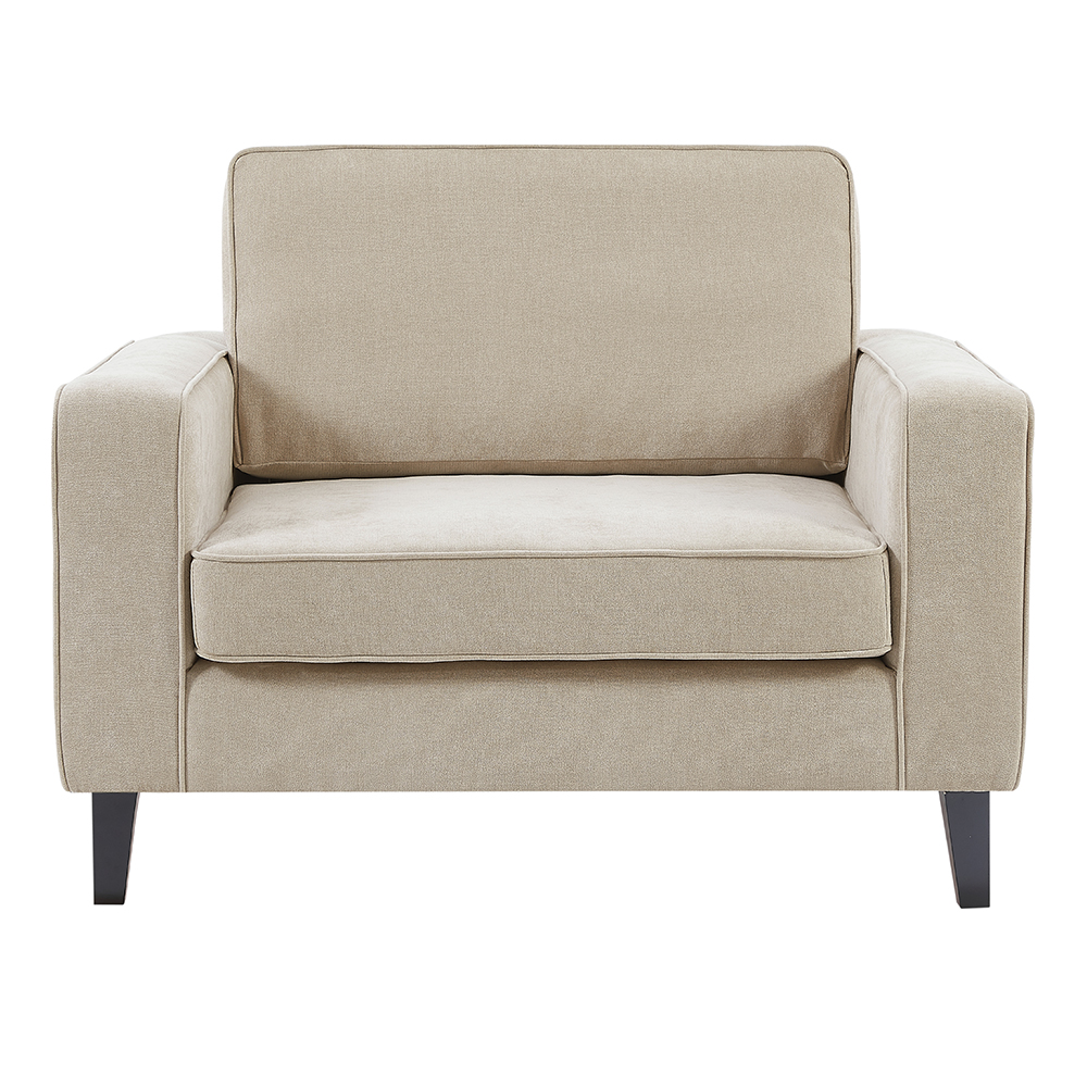 Soho Fabric 1 Seater Sofa In Stone