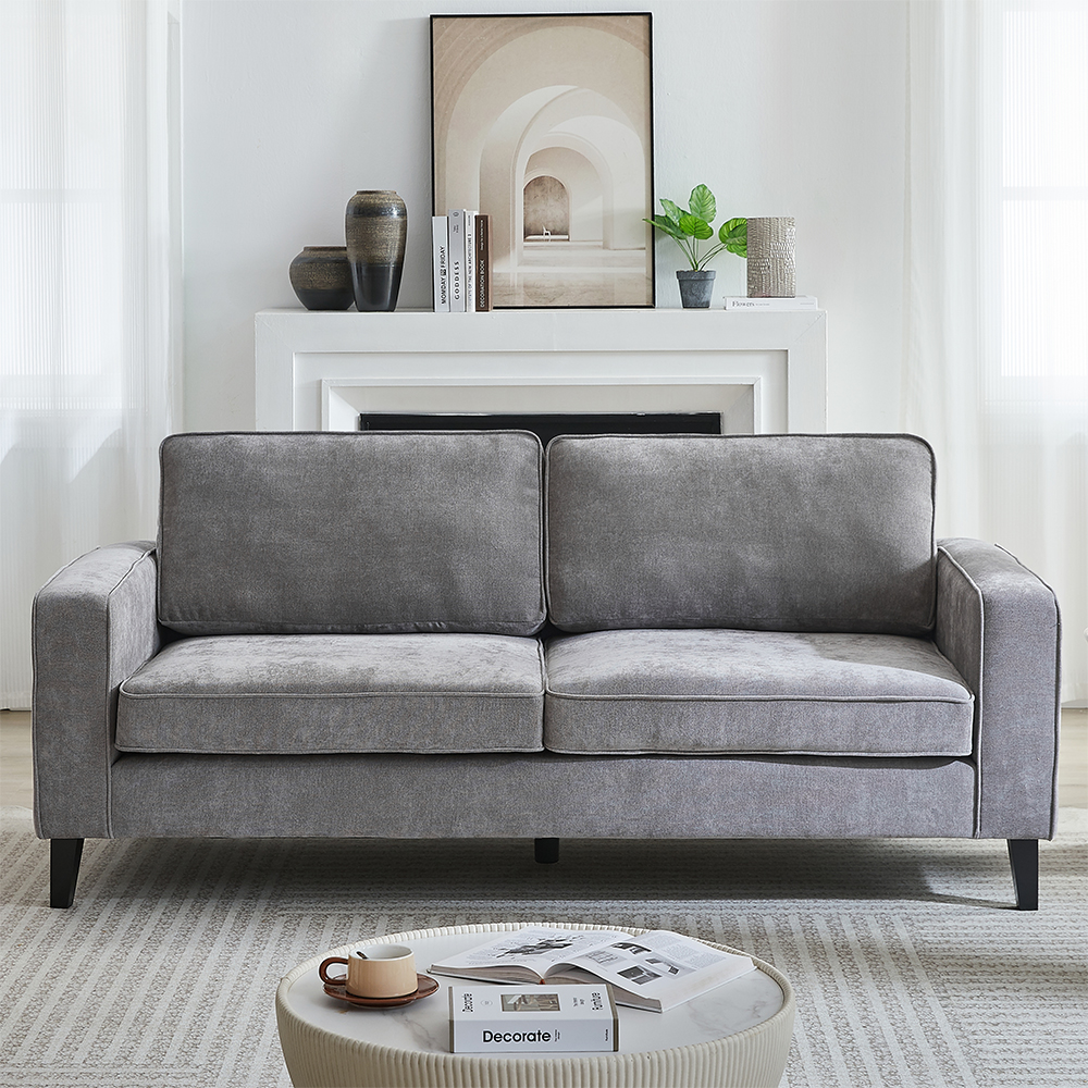 Soho Fabric 3 Seater Sofa In Grey