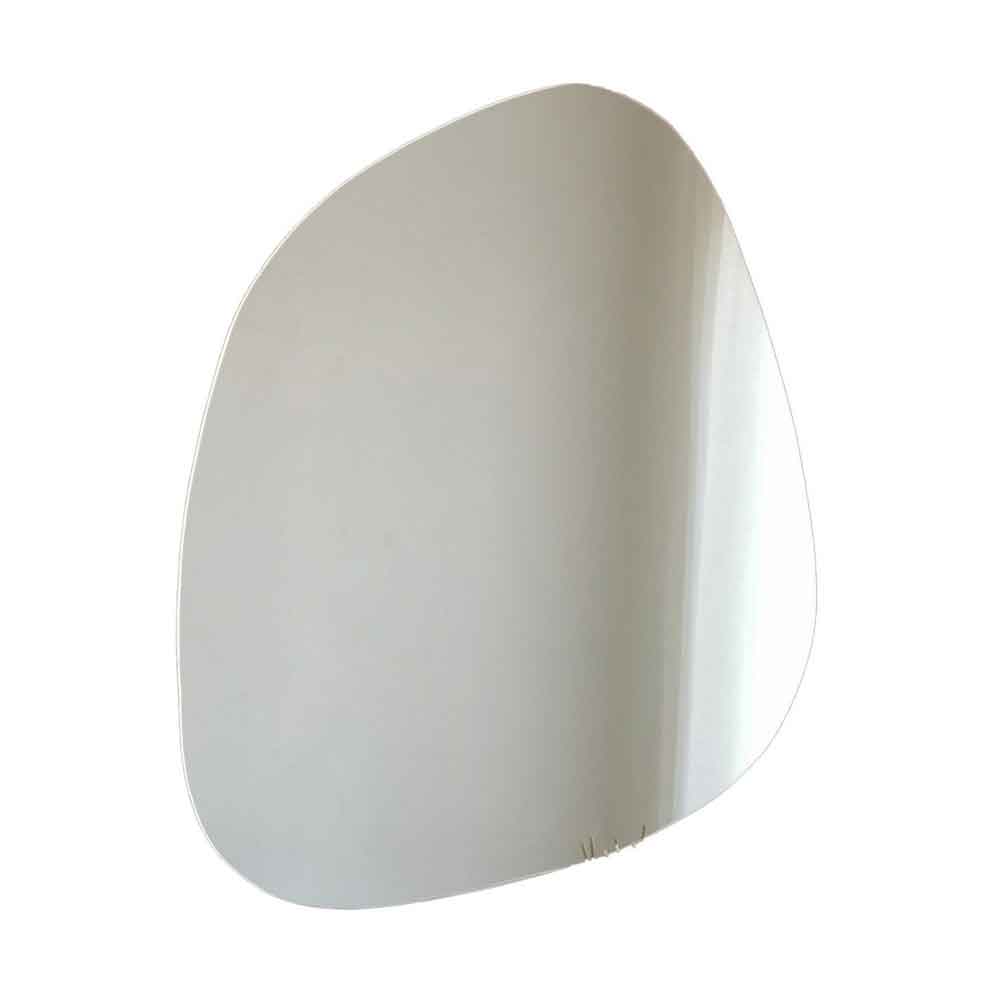 Soho Glass Wall Mirror with White Wooden Frame