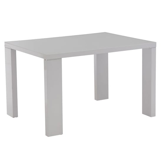 Sako Small Glass Top Dining Table In White High Gloss_1
