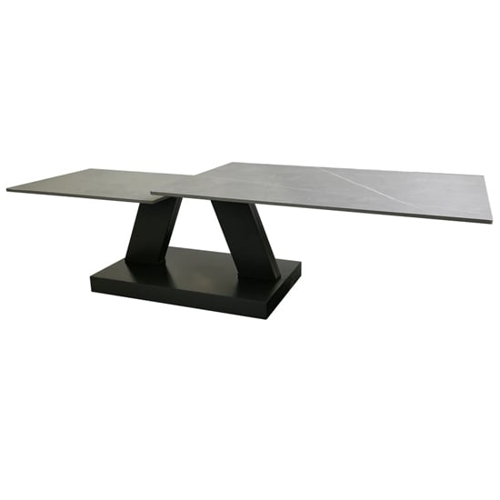 Product photograph of Sokode Ceramic Coffee Table In Matt Grey from Furniture in Fashion