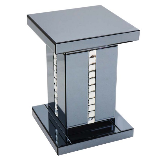 decorative glass table solano smoke glass side table with decorative crystals decorative glass table solano smoke glass side table with decorative crystals
