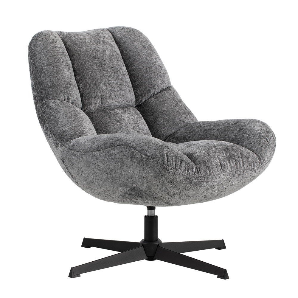 Solaro Fabric Accent Chair in Grey