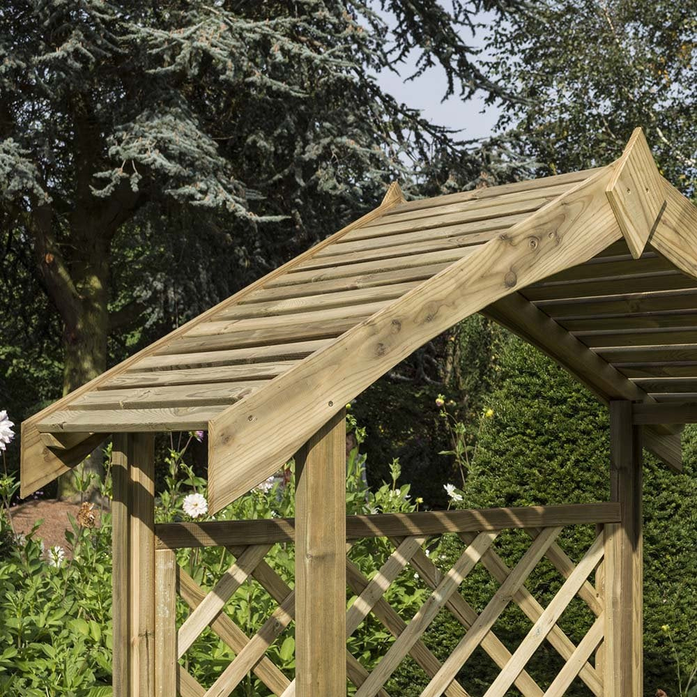 Solesta Wooden Garden Arbour In Natural