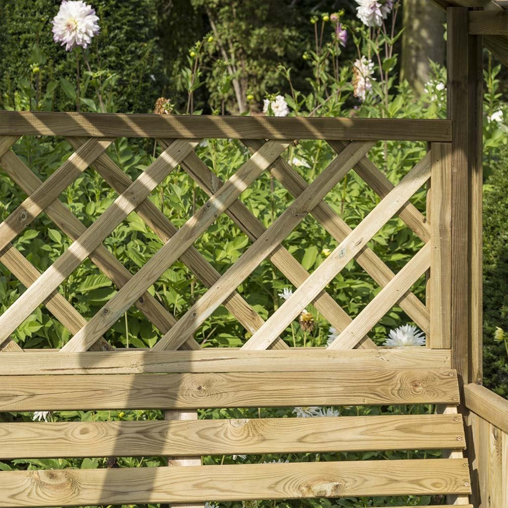 Solesta Wooden Garden Arbour In Natural