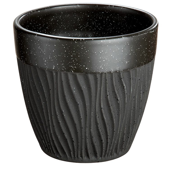 Product photograph of Sombre Ceramic Planter In Antique Black from Furniture in Fashion