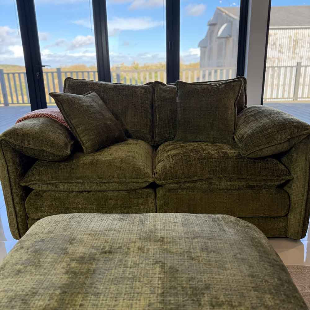 Somera Fabric 2 Seater Sofa in Green
