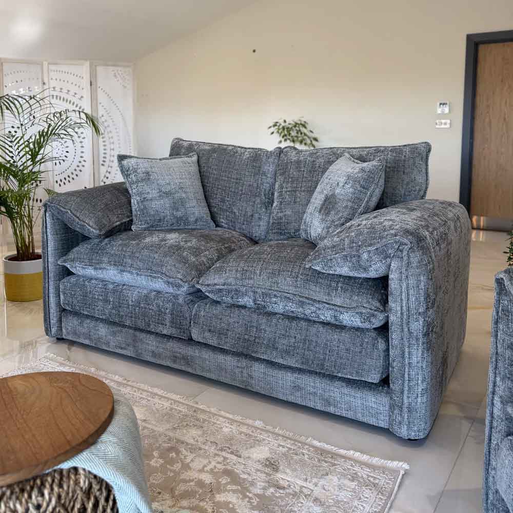 Somera Fabric 2 Seater Sofa in Grey