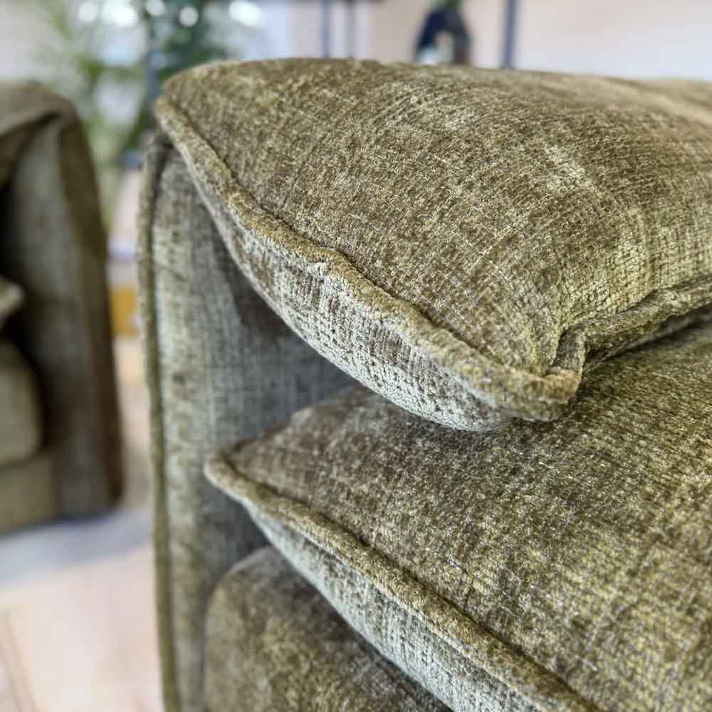 Somera Fabric 3+2 Seater Sofa Set in Green