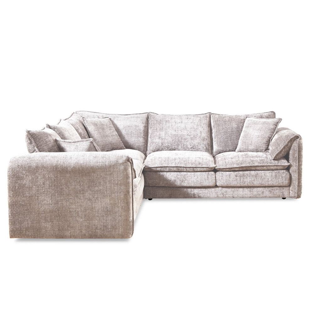 Somera Fabric Corner Sofa in Beige