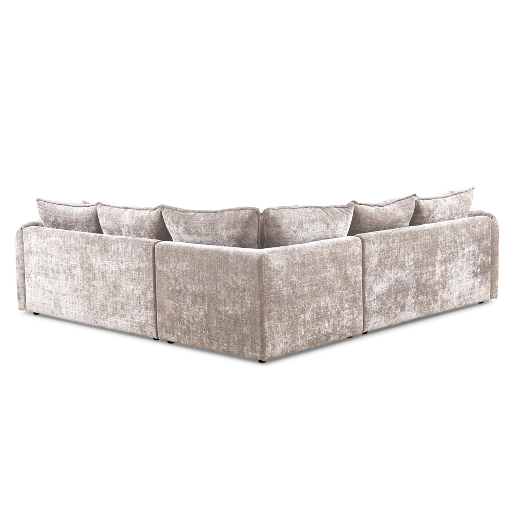 Somera Fabric Corner Sofa in Beige