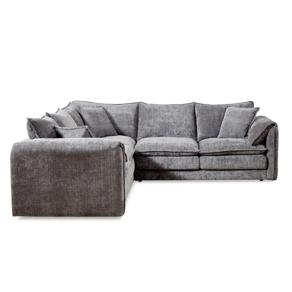 Somera Fabric Corner Sofa in Grey