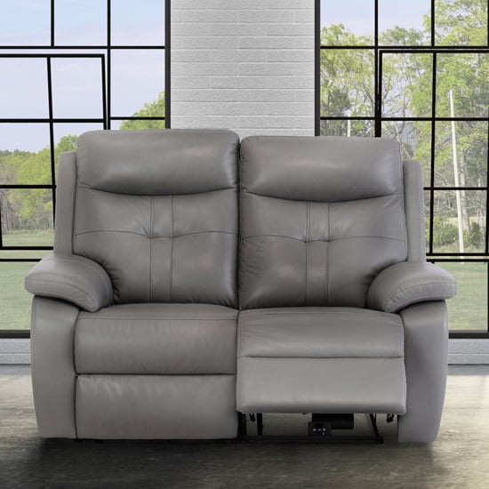 2 seater leather electric recliner