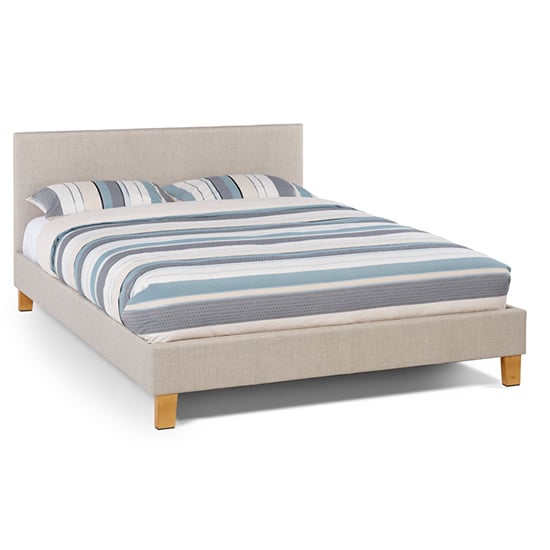 Sophia Linen Fabric Upholstered Small Double Bed_2