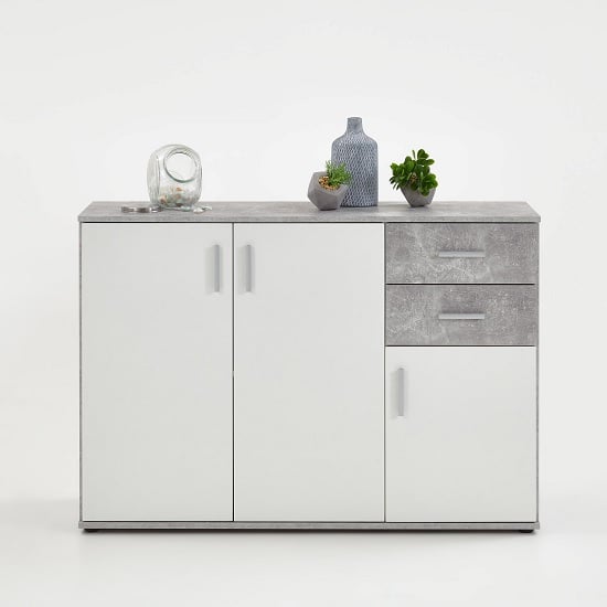 Sophia Wooden Sideboard In Light Atelier And White_3