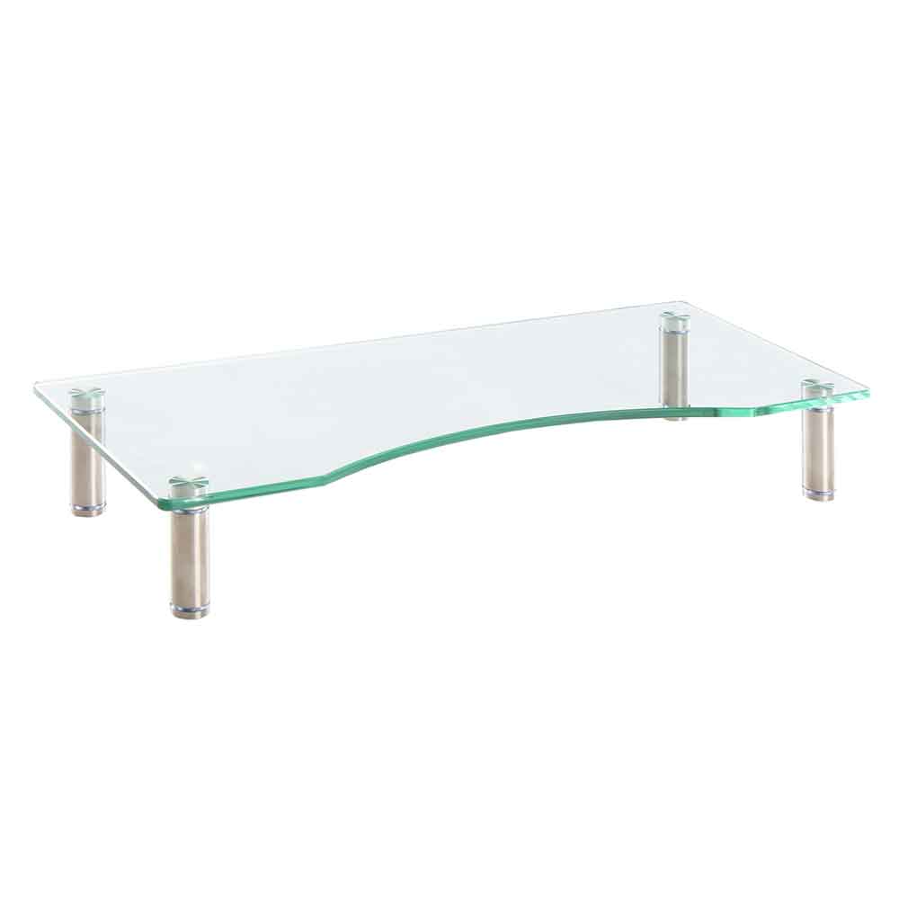 Sorella Clear Glass Monitor Stand Riser