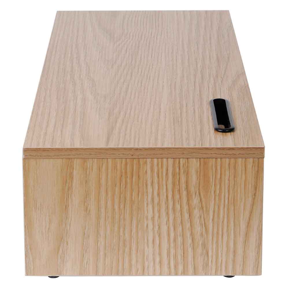 Sorella Wooden Monitor Stand Riser with 2 Shelf in Oak