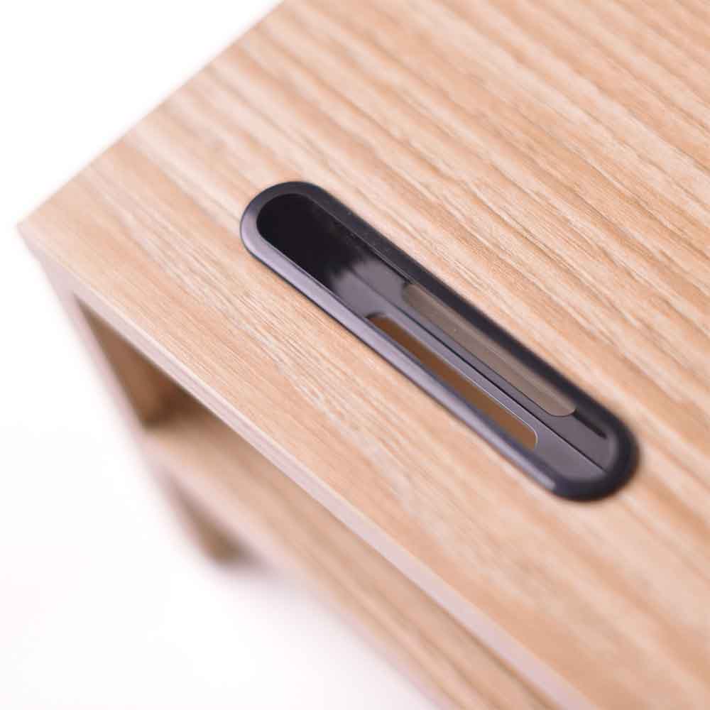 Sorella Wooden Monitor Stand Riser with 2 Shelf in Oak