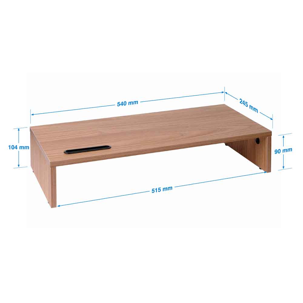 Sorella Wooden Monitor Stand Riser in Oak