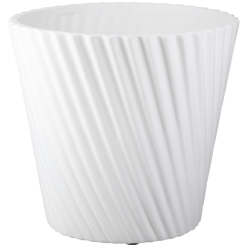 Sorelli Ceramic Conical Set of 2 Flower Vase In Black And White