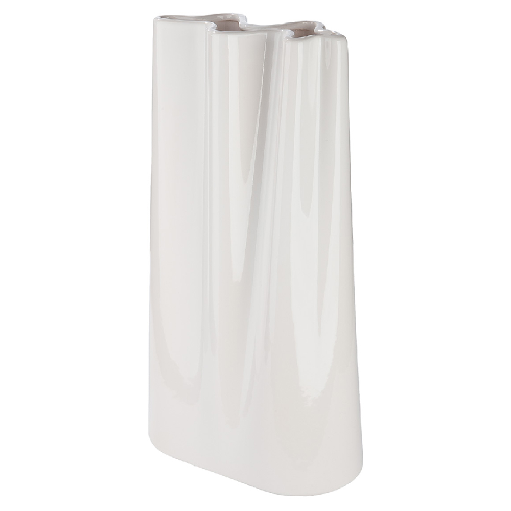 Sorelli Large Ceramics Flower Vase In White