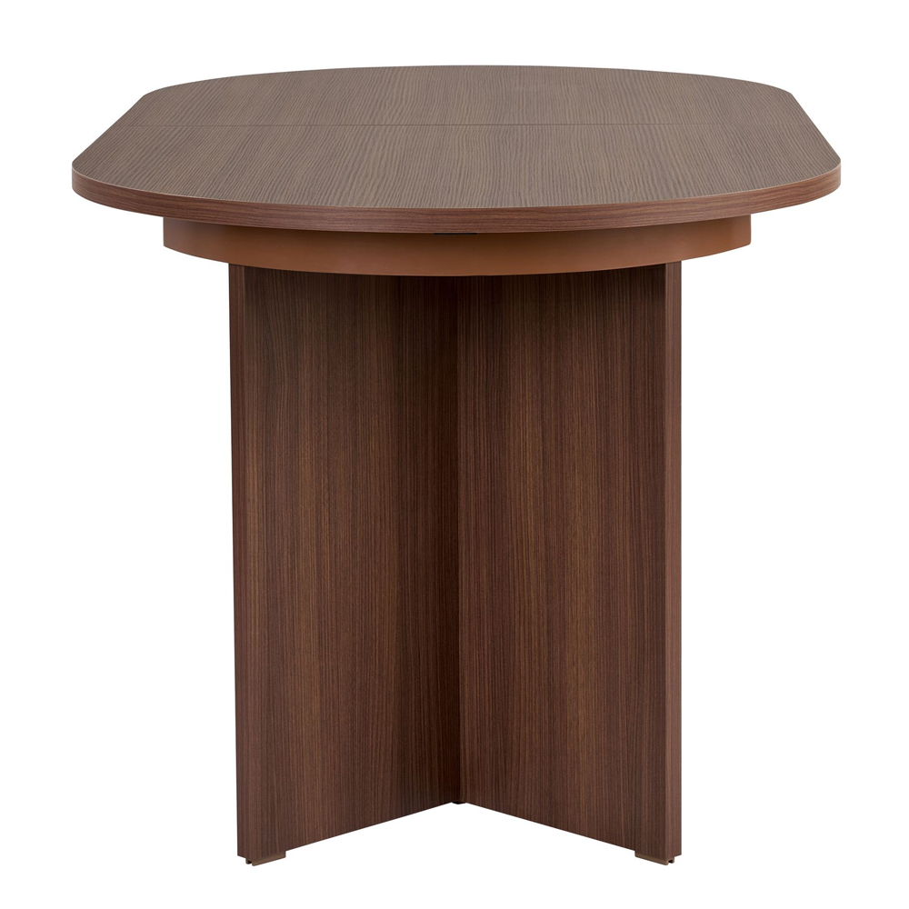 Soreno Oval Wooden Extending Dining Table in Walnut