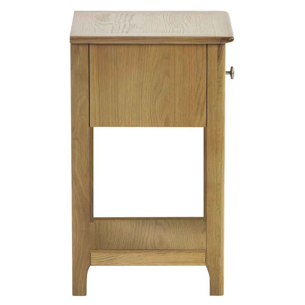 Sorrento Wooden Bedside Cabinet with 1 Drawer in Oak