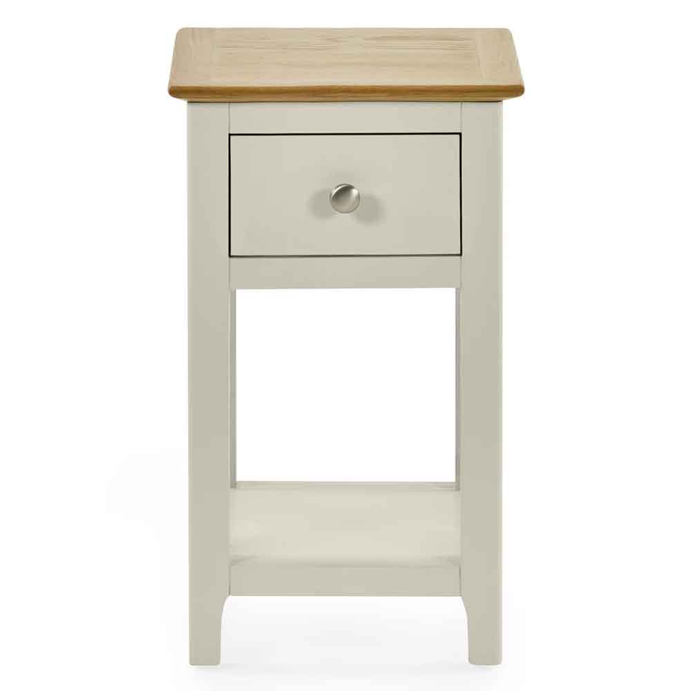 Sorrento Wooden Bedside Cabinet with 1 Drawer in Taupe
