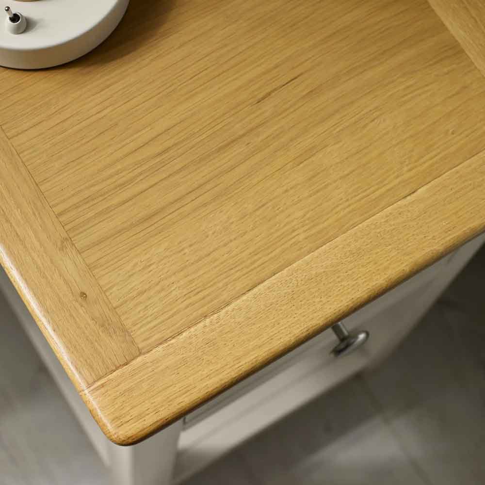 Sorrento Wooden Bedside Cabinet with 1 Drawer in Taupe