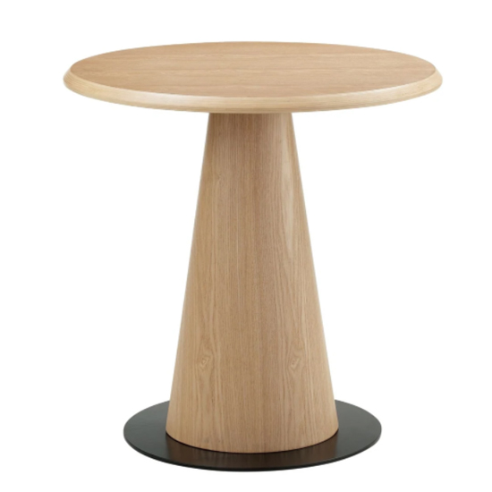 Sousse Round Wooden Lamp Table In Oak And Black_2