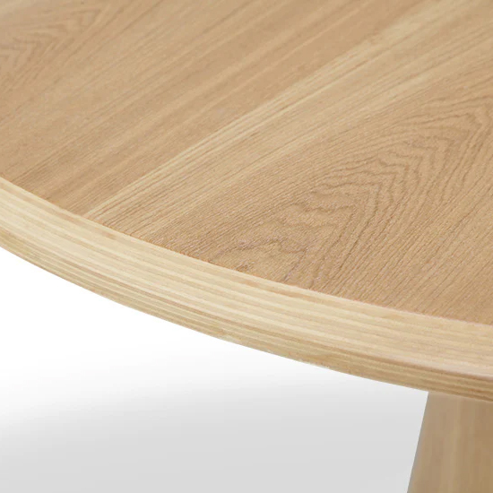 Sousse Round Wooden Coffee Table In Oak