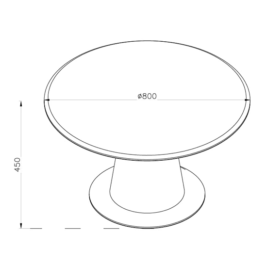 Sousse Round Wooden Coffee Table In Oak
