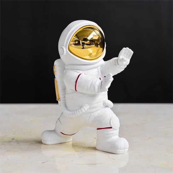 Product photograph of Spaceman Left Hand Kung Fu Astronaut Figurine from Furniture in Fashion