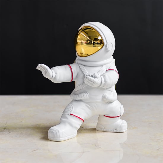 Product photograph of Spaceman Right Hand Kung Fu Astronaut Figurine from Furniture in Fashion