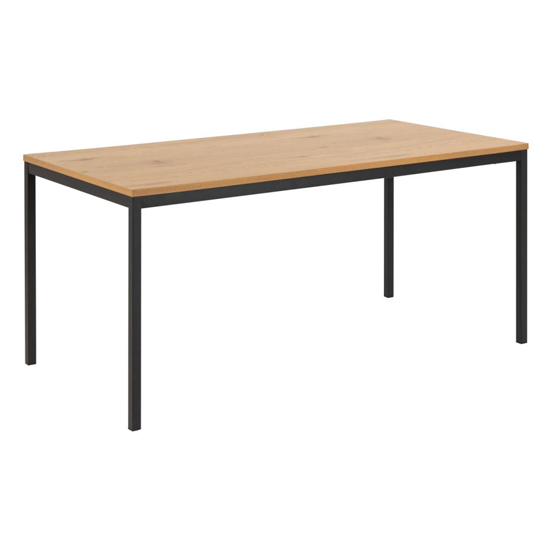 Product photograph of Sparks Rectangular 160cm Wooden Dining Table In Matt Wild Oak from Furniture in Fashion