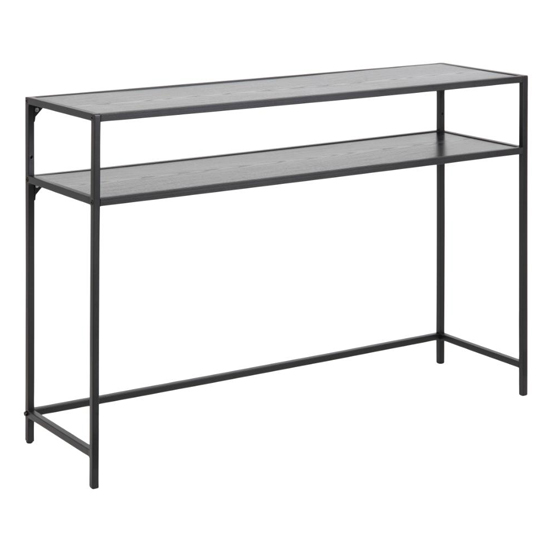 Sparks Wooden 1 Shelf Console Table In Ash Black_2