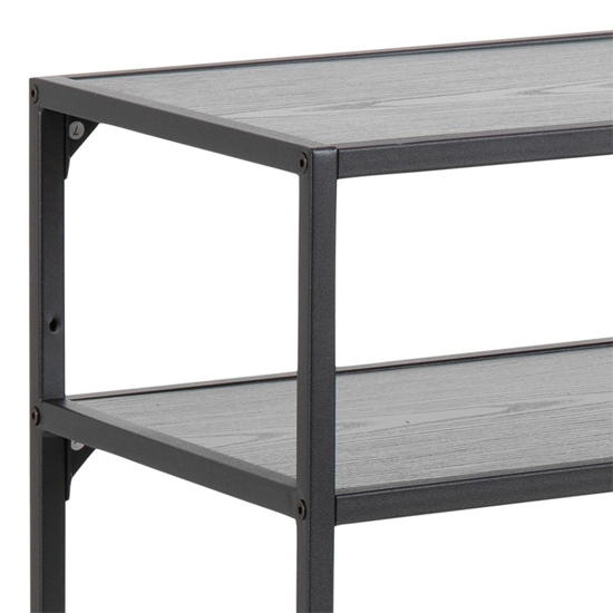 Sparks Wooden 1 Shelf Console Table In Ash Black_5