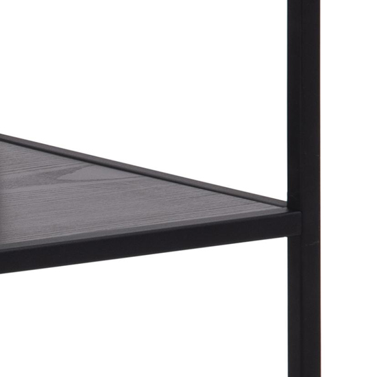 Sparks Wooden 1 Shelf Open Console Table In Ash Black_4