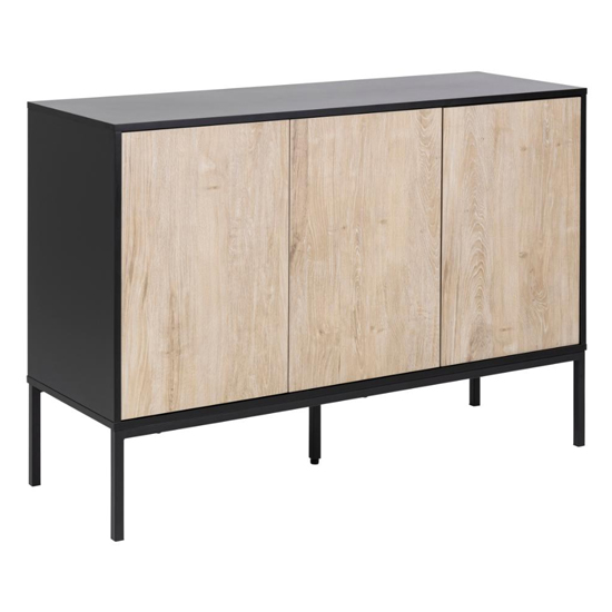 Read more about Sparks wooden 3 doors sideboard in white oak