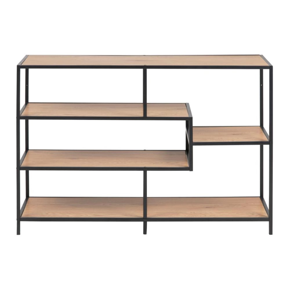 Sparks Wooden Bookcase With 4 Shelves In Matt Wild Oak