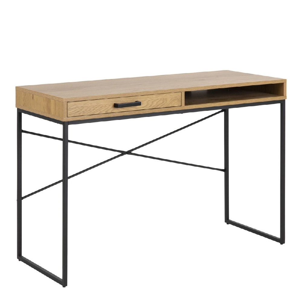 Read more about Sparks wooden laptop desk with 1 drawer in oak and black