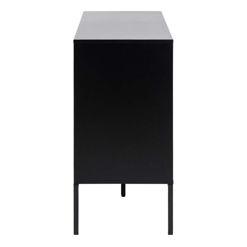 Sparks Wooden Sideboard With 1 Door 3 Drawers In Black And Oak
