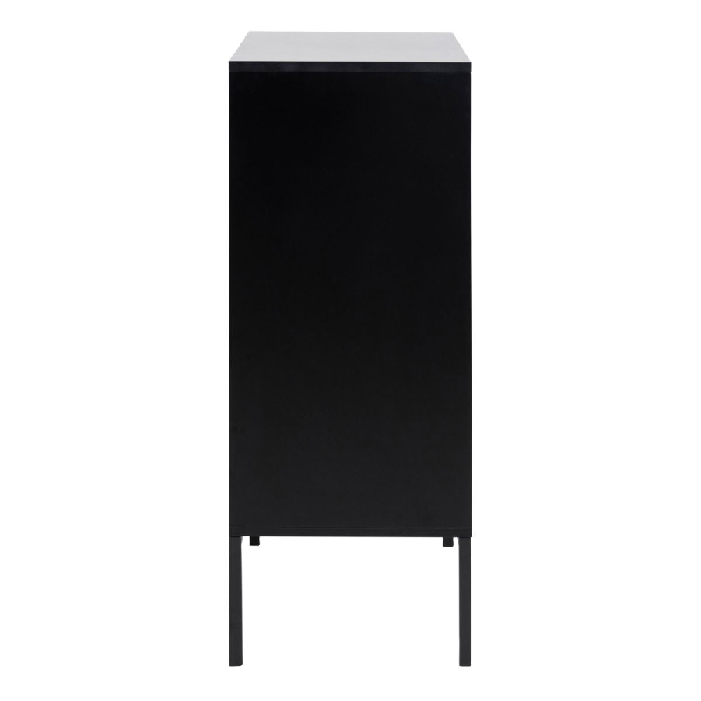 Sparks Wooden Sideboard With 3 Doors 2 Drawers In Black And Oak