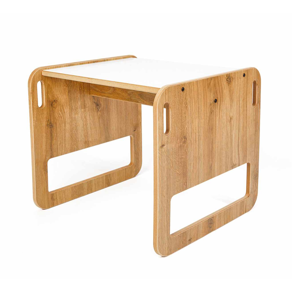 Sparrow Wooden Table with 2 Chairs in White and Natural
