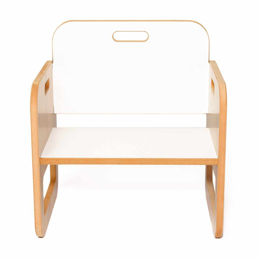 Sparrow Wooden Table with 2 Chairs in White and Natural