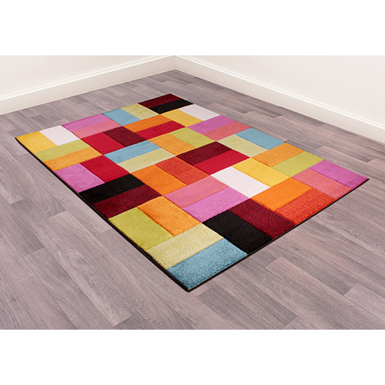 Spectra Carved 120x170cm Largo Rug In Multi-Colour