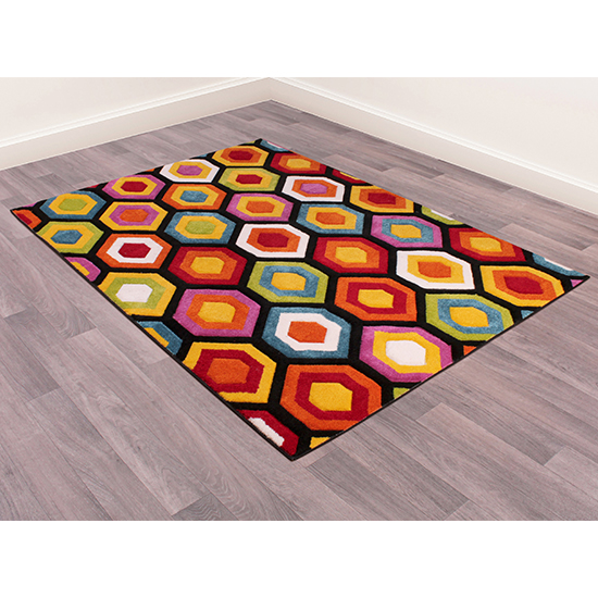Spectra Carved 120x170cm Marco Rug In Multi-Colour